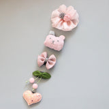 5Pcs/Set Baby Hair clip Set Baby Headband Accessories Cross Kid Hair Clip Cartoon Girl Hair Clip Baby Barrettes Hair Accessories