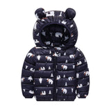 Winter Baby Girls Thick Ears Hooded Coat