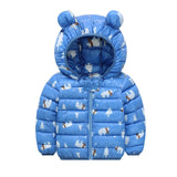 Winter Baby Girls Thick Ears Hooded Coat