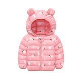 Winter Baby Girls Thick Ears Hooded Coat