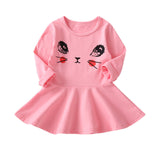 1-7 Years Kids Girl Baby Long Sleeve Dress