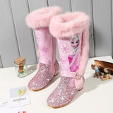 Elsa Princess New Plush Warm Baby Toddler Boots Fashion