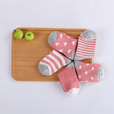 5 Pair/Lot Kids Soft Cotton Socks Boy,Girl,Baby,Cute Cartoon Warm Stripe Dots Fashion Sport Socks Autumn/Winter Children Gift CN