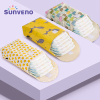 Sunveno Multifunctional Baby Diaper Organizer Reusable Waterproof Fashion Prints Wet/Dry Bag Mummy Storage Bag Travel Nappy Bag