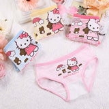 4pcs/lot 2017 new fashion kids panties girls' briefs female child underwear lovely cartoon panties children clothing baby clothe