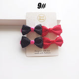 MIXIU 4pcs/set Cute Children Hair Clip Hair Accessories Headwear Baby Ribbon Bow Kids Baby Girls Hairpins Full Cover Clips