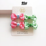 MIXIU 4pcs/set Cute Children Hair Clip Hair Accessories Headwear Baby Ribbon Bow Kids Baby Girls Hairpins Full Cover Clips