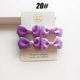 MIXIU 4pcs/set Cute Children Hair Clip Hair Accessories Headwear Baby Ribbon Bow Kids Baby Girls Hairpins Full Cover Clips