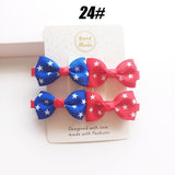 MIXIU 4pcs/set Cute Children Hair Clip Hair Accessories Headwear Baby Ribbon Bow Kids Baby Girls Hairpins Full Cover Clips