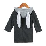 Cute Rabbit Ear Hooded Baby Coat