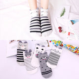 5Pairs/lot Kids Ankle Socks Cute Children Unicorn Socks For Girls Boys Seamless Ankle White Soft Cotton Socks 6 8 10 12 Years