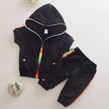 Baby Boy Cotton Zipper Jacket Pants