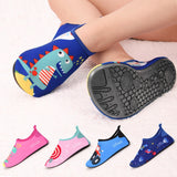 Children boys and girls anti-slip home barefoot kids slippers