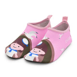 Children boys and girls anti-slip home barefoot kids slippers