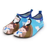 Children boys and girls anti-slip home barefoot kids slippers