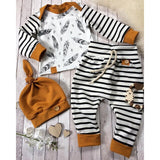 3 PCS Newborn Baby Boy Clothes Long Sleeve