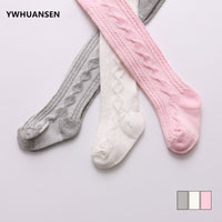 YWHUANSEN 0-6 Yrs Spring Summer Autumn Cute Baby Girls Mesh Cable Knit Tights Cotton Breathable Pantyhose For Toddler Girls Sale