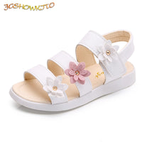 Girls Sandals Gladiator Flowers Sweet Soft Children's Beach Shoes Kids Summer Floral Sandals Princess Fashion Cute High Quality