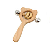 Beech Wood Bear Hand Teething Wooden Ring