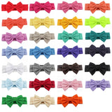 2019 New Cotton Elastic Newborn Baby Girls Solid Color Headband Bowknot Hair Band Children Infant Headband bandeau bebe