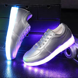 Size 27-41 Children Glowing Sneakers with Light Shoes Luminous Sneakers for Boys Girls Krasovki with Backlight Kid Luminous sole